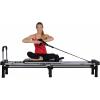 imageAeroPilates Reformer  Pilates Reformer Workout Machine for Home Gym  Cardio Fitness Rebounder Up to 300 lbs Weight Capacity Black