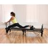 imageAeroPilates Reformer  Pilates Reformer Workout Machine for Home Gym  Cardio Fitness Rebounder Up to 300 lbs Weight Capacity Gray