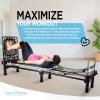 imageAeroPilates Reformer Home Workout Equipment Pilates Machine wResistanceBlack