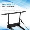 imageAeroPilates by Stamina 550012 Sturdy Steel Frame Pull Up Bar Pulley Riser Pilates Reformer Attachment with Padded Grip for Upper Body Exercise Black