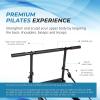 imageAeroPilates by Stamina 550012 Sturdy Steel Frame Pull Up Bar Pulley Riser Pilates Reformer Attachment with Padded Grip for Upper Body Exercise Black