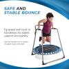 imageJumpSport Home 125 Fitness Trampoline  Exercise Trampoline with Handlebars  Fitness Rebounder for Home Workout  Up to 250 lbs Weight Capacity