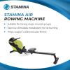 imageStamina ATS Air Rower Machine with Smart Workout App  Foldable Rowing Machine with Dynamic Air Resistance for Home Gym Fitness  Up to 250 lbs Weight CapacityATS Air Rower 351404