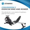 imageStamina Conversion II Recumbent Exercise Bike and Rower  Cardio Machine with Smart Workout App  Exercise Bike for Home Workout  Up to 250 lbs Weight Capacity