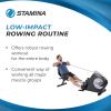 imageStamina Conversion II Recumbent Exercise Bike and Rower  Cardio Machine with Smart Workout App  Exercise Bike for Home Workout  Up to 250 lbs Weight Capacity