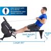 imageStamina Dual Air and Magnetic Resistance Rowing Machine wFitness Coaching App  8 Levels Magnetic ampamp Air Resistance LCD Monitor  Compact Rowing Machines for Home Use