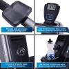 imageStamina Dual Air and Magnetic Resistance Rowing Machine wFitness Coaching App  8 Levels Magnetic ampamp Air Resistance LCD Monitor  Compact Rowing Machines for Home Use