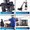 imageStamina Dual Air and Magnetic Resistance Rowing Machine wFitness Coaching App  8 Levels Magnetic ampamp Air Resistance LCD Monitor  Compact Rowing Machines for Home Use