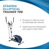 imageStamina Elliptical Training Machine with Smart Workout App  Compact Standing Elliptical Machine for Home Workout  Up to 250 lbs Weight CapacityElliptical Trainer 708
