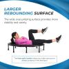 imageStamina Folding Trampoline with Smart Workout App Black  Portable Fitness Rebounder for Home Gym Cardio ampamp Strength Training Jumping Exercise Equipment45BlackBlue