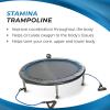 imageStamina Folding Trampoline with Smart Workout App Black  Portable Fitness Rebounder for Home Gym Cardio ampamp Strength Training Jumping Exercise Equipment38Black