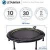 imageStamina Folding Trampoline with Smart Workout App Black  Portable Fitness Rebounder for Home Gym Cardio ampamp Strength Training Jumping Exercise Equipment36Black