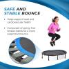 imageStamina Folding Trampoline with Smart Workout App Black  Portable Fitness Rebounder for Home Gym Cardio ampamp Strength Training Jumping Exercise Equipment45BlackBlue