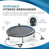 imageStamina Folding Trampoline with Smart Workout App Black  Portable Fitness Rebounder for Home Gym Cardio ampamp Strength Training Jumping Exercise Equipment38Black