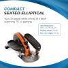 imageStamina Inmotion Compact Strider Foot Exercise Machine  Under Desk Elliptical  Standing or Seated Elliptical Fitness EquipmentBlackOrange
