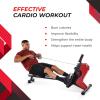 imageStamina Magnetic Rower  Rower Machine with Smart Workout App  Rowing Machine with Magnetic Resistance for Home Gym Fitness  Up to 250 lbs Weight CapacityBlackRed