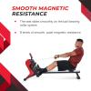 imageStamina Magnetic Rower  Rower Machine with Smart Workout App  Rowing Machine with Magnetic Resistance for Home Gym Fitness  Up to 250 lbs Weight CapacityBlackRed