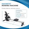 imageStamina Magnetic Rower  Rower Machine with Smart Workout App  Rowing Machine with Magnetic Resistance for Home Gym Fitness  Up to 250 lbs Weight CapacitySilver