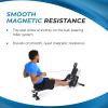 imageStamina Magnetic Rower  Rower Machine with Smart Workout App  Rowing Machine with Magnetic Resistance for Home Gym Fitness  Up to 250 lbs Weight CapacitySilver