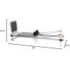 imageStamina Products AeroPilates Precision Series Reformer Pilates Machine Resistance and Workout System for Home Gym WhiteGray