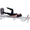 imageStamina Products AeroPilates Precision Series Reformer Pilates Machine Resistance and Workout System for Home Gym WhiteGray