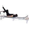 imageStamina Products AeroPilates Precision Series Reformer Pilates Machine Resistance and Workout System for Home Gym WhiteGray