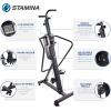 imageStamina Products Cardio Climber Home Workout Fitness Exercise Machine with Smart Coaching LCD Monitor And Wheels for Easy Storage
