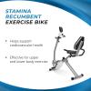 imageStamina Recumbent Exercise Bike with Arm Workout  Fitness Bike with Smart Workout App  Recumbent Exercise Bike for Home Workout  Up to 250 lbs Weight Capacity