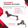imageStamina X Air Rower  Rower Machine with Smart Workout App  Rowing Machine with Air Resistance for Home Gym Fitness  Up to 250 lbs Weight Capacity  BlackRed