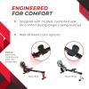 imageStamina X Air Rower  Rower Machine with Smart Workout App  Rowing Machine with Air Resistance for Home Gym Fitness  Up to 250 lbs Weight Capacity  BlackRed