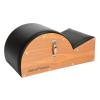 imageAeroPilates Stamina Products Posture Corrector Pilates Barrel with Upholstered Surface and Built In Handle for Strength Training Wood and BlackSpine Corrector Pilates Barrel