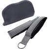 imageStamina Products AeroPilates Wide Double Loop Hand and Foot Padded Foam Straps with Textured Surface and Carrying Bag Gray Set of 2