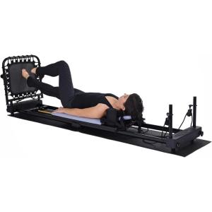 imageAeroPilates Reformer 4420 Plus Floor Mat  Pilates Reformer Workout Machine for Home Gym  Cardio Fitness Rebounder  Foldable  300 lbs Weight Capacity