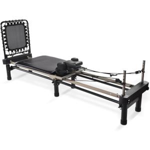 imageAeroPilates Reformer Home Workout Equipment Pilates Machine wResistanceBlack