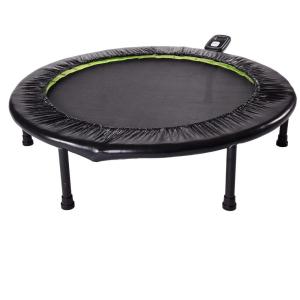 imageStamina Folding Trampoline with Smart Workout App Black  Portable Fitness Rebounder for Home Gym Cardio ampamp Strength Training Jumping Exercise Equipment36Black