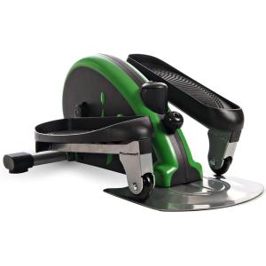 imageStamina Inmotion Compact Strider Foot Exercise Machine  Under Desk Elliptical  Standing or Seated Elliptical Fitness EquipmentBlackGreen