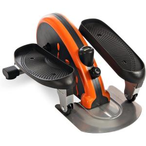 imageStamina Inmotion Compact Strider Foot Exercise Machine  Under Desk Elliptical  Standing or Seated Elliptical Fitness EquipmentBlackOrange