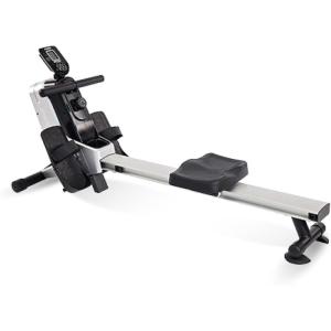 imageStamina Magnetic Rower  Rower Machine with Smart Workout App  Rowing Machine with Magnetic Resistance for Home Gym Fitness  Up to 250 lbs Weight CapacitySilver
