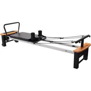 imageStamina Pilates Reformer Home Workout Equipment AeroPilates Pro XP Chrome Black  Portable Exercise Machine for Strength and Fitness Training  Multifunctional Gym Workouts for Men and WomenAeroPilates Pro XP 556 Home Pilates Reformer with FreeForm Cardio Rebounder