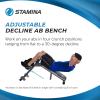 imageStamina Ab Hyperextension Bench Pro  Adjustable and Foldable Roman Chair with Smart Workout App for Home Workout  Up to 250 lbs Weight Capacity