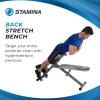 imageStamina Ab Hyperextension Bench Pro  Adjustable and Foldable Roman Chair with Smart Workout App for Home Workout  Up to 250 lbs Weight Capacity