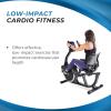 imageStamina Exercise Bike 845 Magnetic Recumbent Machine Lower Body Cardio Equipment  for Home Gyms with LCD Monitor and Smart App Access Black
