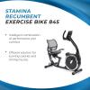 imageStamina Exercise Bike 845 Magnetic Recumbent Machine Lower Body Cardio Equipment  for Home Gyms with LCD Monitor and Smart App Access Black