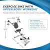 imageStamina Foldable Exercise Bike and Strength System With Smart Workout App and 250 Pound Weight Capacity for Home Workout Gray