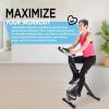 imageStamina Folding Exercise Bike  Foldable Exercise Bike with Smart Workout App Stationary Bike for Home Workout  Up to 250 lbs Weight CapacityGray