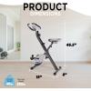 imageStamina Folding Exercise Bike  Foldable Exercise Bike with Smart Workout App Stationary Bike for Home Workout  Up to 250 lbs Weight CapacityGray