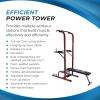 imageStamina Full Body Power Tower 735  Dip Bar with Builtin Bench and Rack  Pull Up Bar Station with Smart Workout App  Dip Bars for Home Workout  Up to 300 lbs Weight Capacity