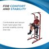 imageStamina Full Body Power Tower 735  Dip Bar with Builtin Bench and Rack  Pull Up Bar Station with Smart Workout App  Dip Bars for Home Workout  Up to 300 lbs Weight Capacity