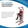imageStamina Full Body Power Tower 735  Dip Bar with Builtin Bench and Rack  Pull Up Bar Station with Smart Workout App  Dip Bars for Home Workout  Up to 300 lbs Weight Capacity