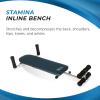 imageStamina InLine Back Stretch Bench Upper and Lower Back Stretcher  No Inversion Decompression Fitness Equipment  Up to 250 lbs Weight Capacity
